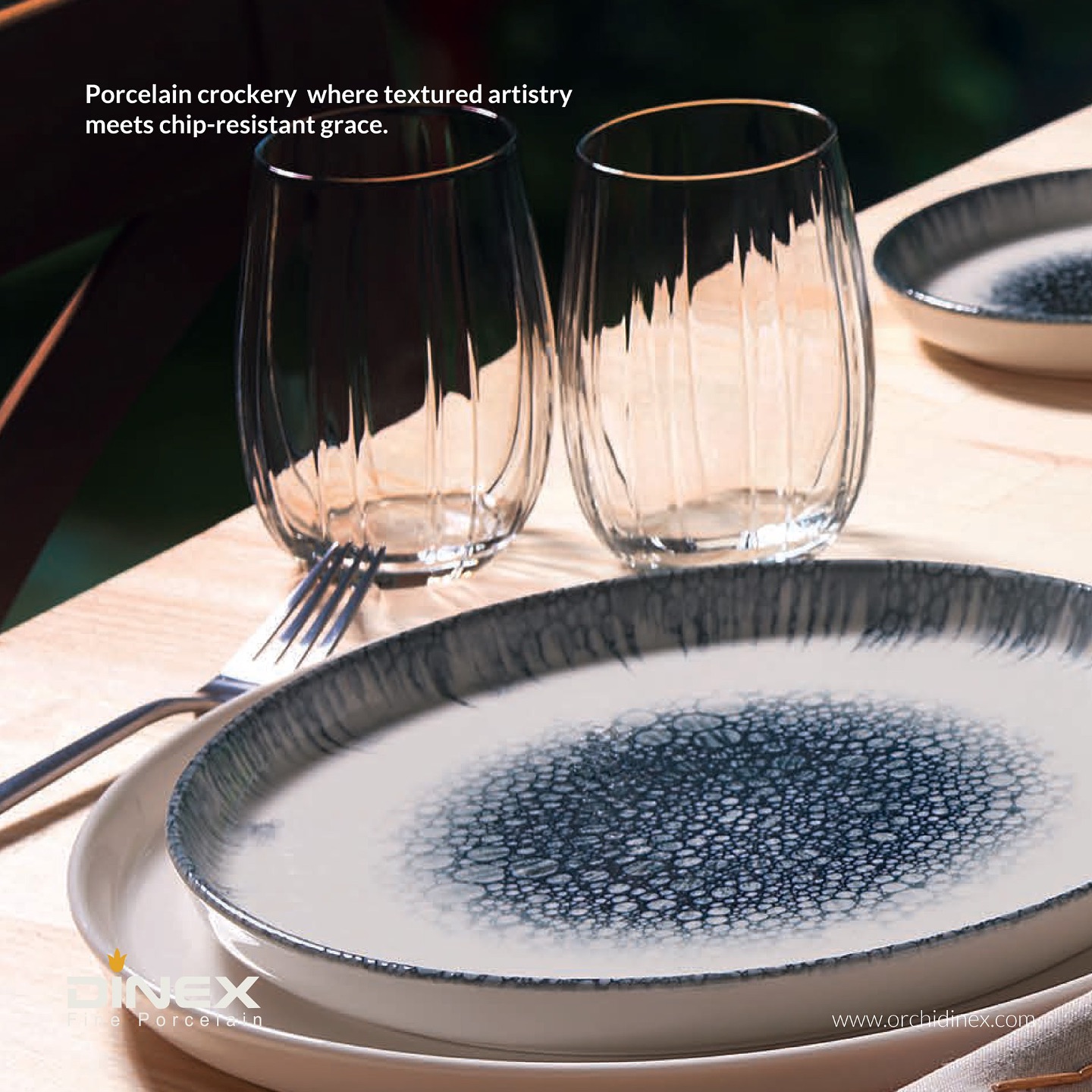 Güral Porcelain by Orchid Dinex presents the ocean blue textured collection.
A blend of beauty and strength with anti-chipping technology, imported from Turkey.
@guralporselen @orchid.dinex @orchid_gifts
#orchiddinex #crockery #porcelain #antichip #hospitalityservices #restaurant #restaurantcrockery #italianstyle #turkey #newdelhi #trending #foodpresentation