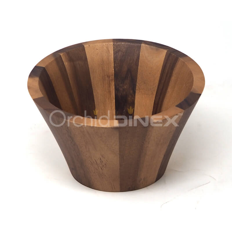 Wooden Slanted Bowl