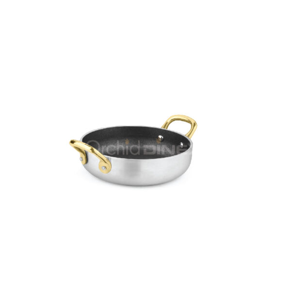 Fry Pan with Long Brass Handle