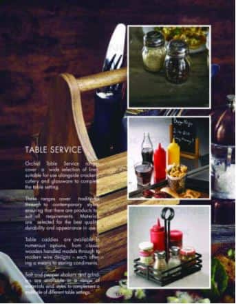 catalogue Table service