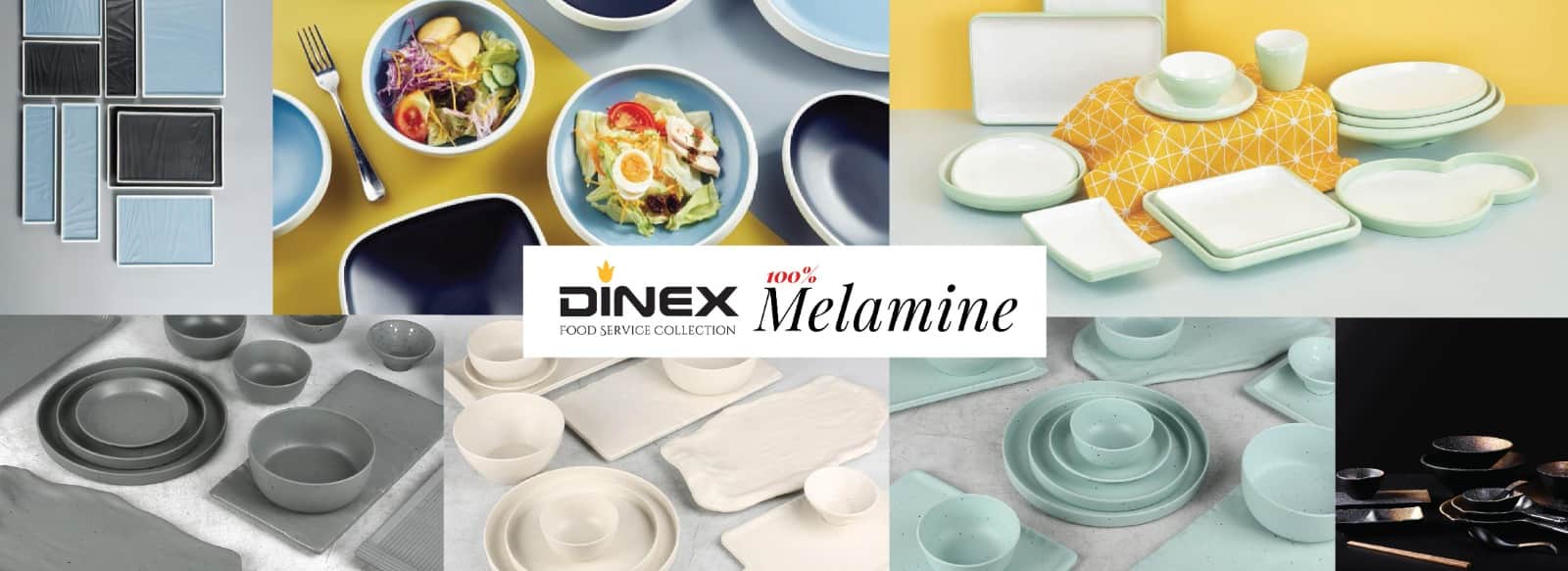dinex melamine crockery for restaurant and hotels